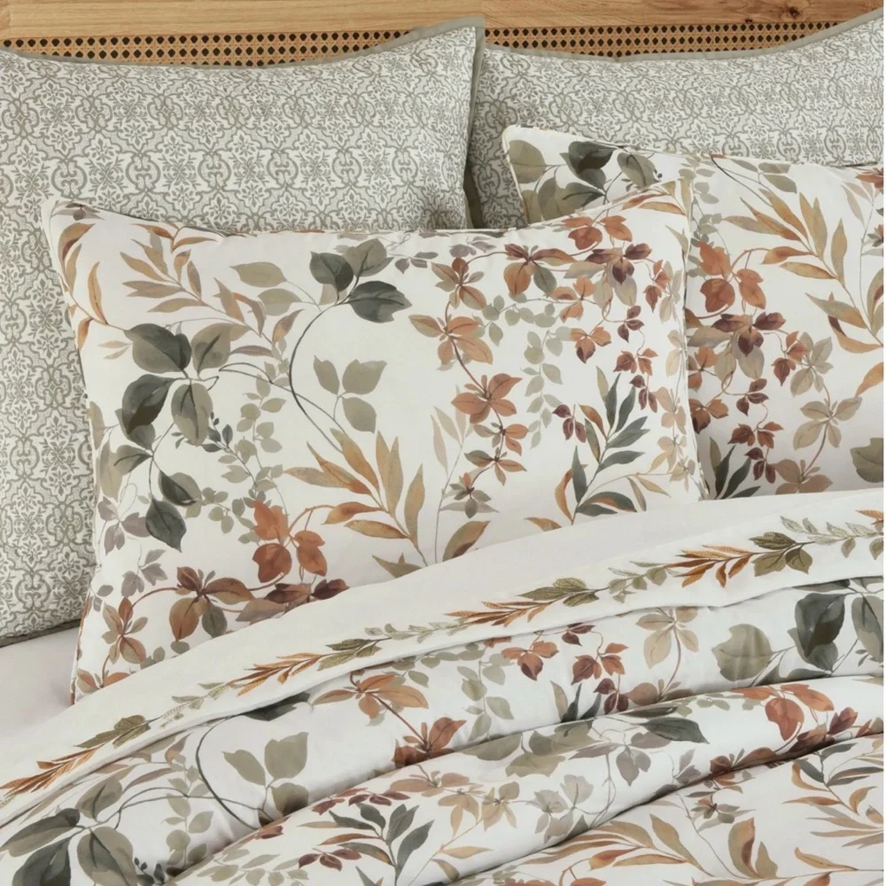 Royal Court Evergreen 4 Pc Floral Midweight Comforter Set Sz Cal-King NEW